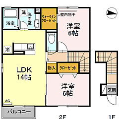 バス 種蓄場前下車 徒歩9分 2階/-