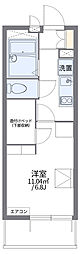 レオパレスグリーンエイジ鷹師 1Kの間取図画像