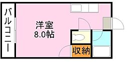OAKVILLAKAGOSHIMA5th ワンルームの間取図画像