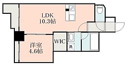 ウイング11 1LDKの間取図画像