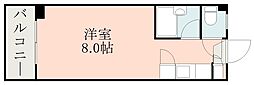 アイリス下荒田 ワンルームの間取図画像