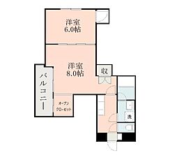 ホープ流星 2Kの間取図画像
