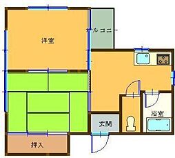 エクステンドスバル 2Kの間取図画像