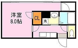 サムティ南鹿児島 1Kの間取図画像