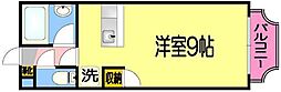 ティアラ桜ヶ丘 ワンルームの間取図画像