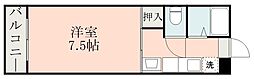第2上国料ビル 1Kの間取図画像