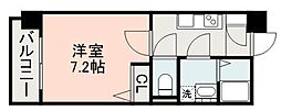 S-RESIDENCE加治屋町achieve 1Kの間取図画像