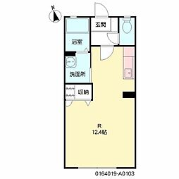シャーメゾン坂之上A ワンルームの間取図画像