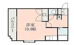 れいめい武 ワンルームの間取図画像