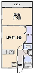 ルーチェ.A 1LDKの間取図画像