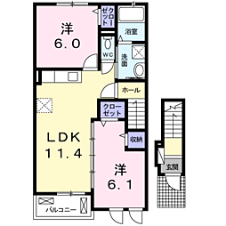 JR日豊本線 姶良駅 バス15分 森山上下車 徒歩7分 2階/-