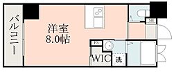 LANDMARKNISIDAHONDORI ワンルームの間取図画像