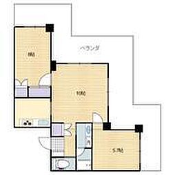 ストークマンション鹿児島 2LDKの間取図画像