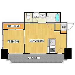 ウイング11 1LDKの間取図画像