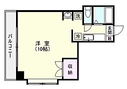 エルソレイユ高麗 1Kの間取図画像