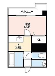 とそ323 1Kの間取図画像