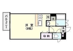 リーベンパレス西千石 ワンルームの間取図画像