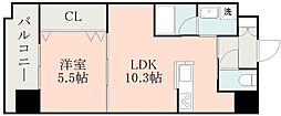 サムティ東谷山 1LDKの間取図画像