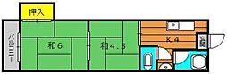 (有)永秀建設ビル 2Kの間取図画像