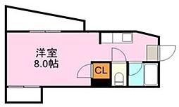 アビターレ下荒田1 ワンルームの間取図画像