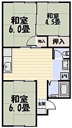 鹿児島市電1系統 笹貫駅 徒歩8分 2階/-