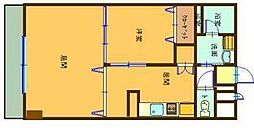 エクセラントメゾン与次郎2 1LDKの間取図画像