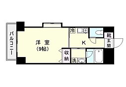 サンティア中央町 1Kの間取図画像