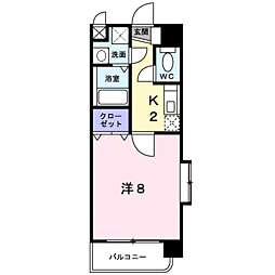 鹿児島市電1系統 二中通駅 甲南高校前下車 徒歩7分 2階/-