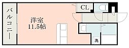 Y'sBLD.22 ワンルームの間取図画像