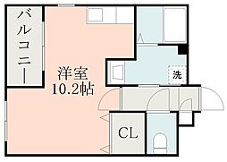 Y'sBLD.22 ワンルームの間取図画像