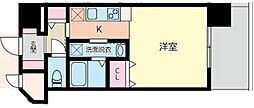 サンハイツ下荒田 ワンルームの間取図画像