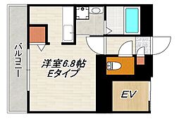 鹿児島市小松原1丁目マンション ワンルームの間取図画像