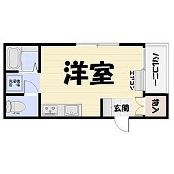 パティオス錦 ワンルームの間取図画像