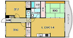 ロイヤルガーデン 3LDKの間取図画像