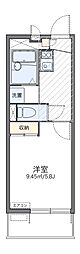 シエスタ西郷屋敷 1Kの間取図画像