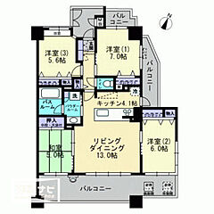 物件の間取り