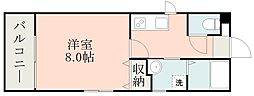 グランピア 1Kの間取図画像