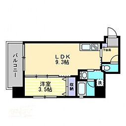 inverno 1LDKの間取図画像