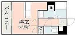 Y'sBLD.15 ワンルームの間取図画像