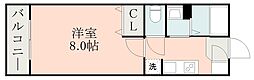 ティダ荒田 1Kの間取図画像