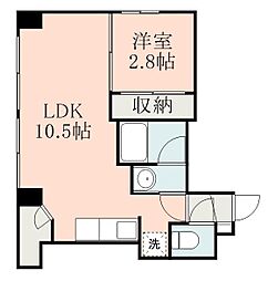 プランタン鴨池 1LDKの間取図画像