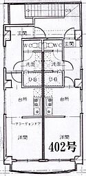 日高ビル 1Kの間取図画像