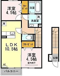 バス 吉野中学校前下車 徒歩3分 2階/-