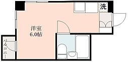パークサイド鹿児島 ワンルームの間取図画像