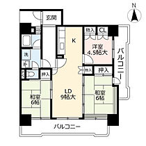 URサンハイツ前田  ｜ 福岡県北九州市八幡東区前田1丁目（賃貸マンション3LDK・14階・74.42㎡） その2