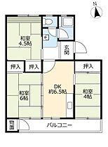 UR宝台  ｜ 福岡県福岡市城南区宝台団地（賃貸マンション3DK・5階・52.55㎡） その2