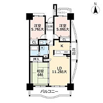 URアーベインルネス貝塚  ｜ 福岡県福岡市東区貝塚団地（賃貸マンション3LDK・12階・77.45㎡） その2