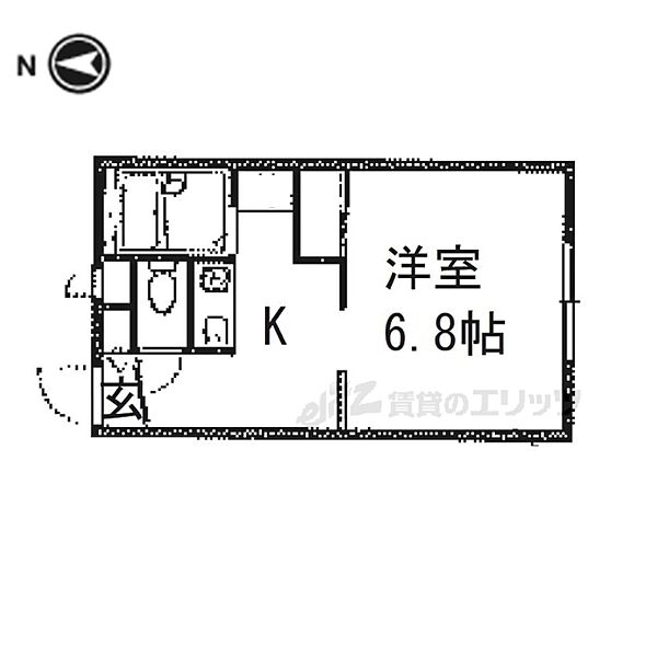 大阪府枚方市松丘町(賃貸アパート1K・1階・23.18㎡)の写真 その2