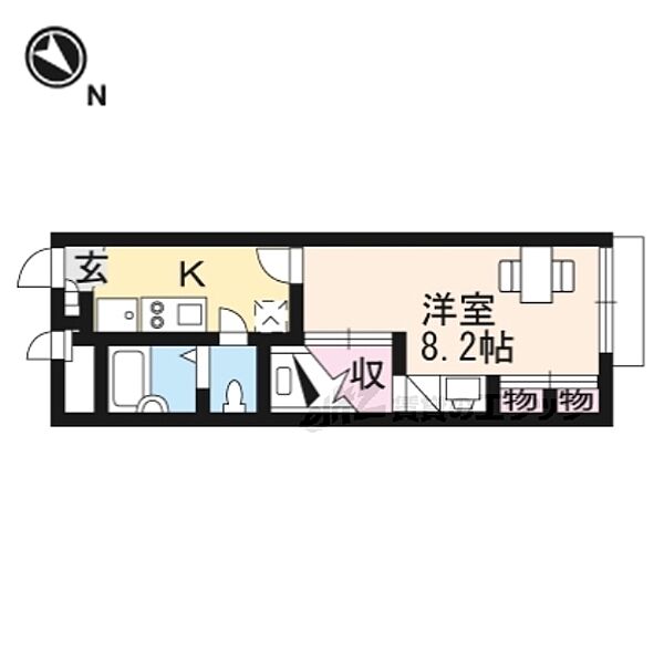 大阪府枚方市堂山2丁目(賃貸マンション1K・2階・22.35㎡)の写真 その1