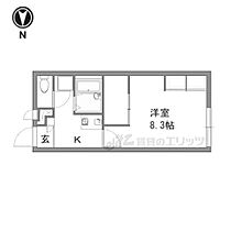 大阪府枚方市東香里元町（賃貸アパート1K・2階・22.70㎡） その2